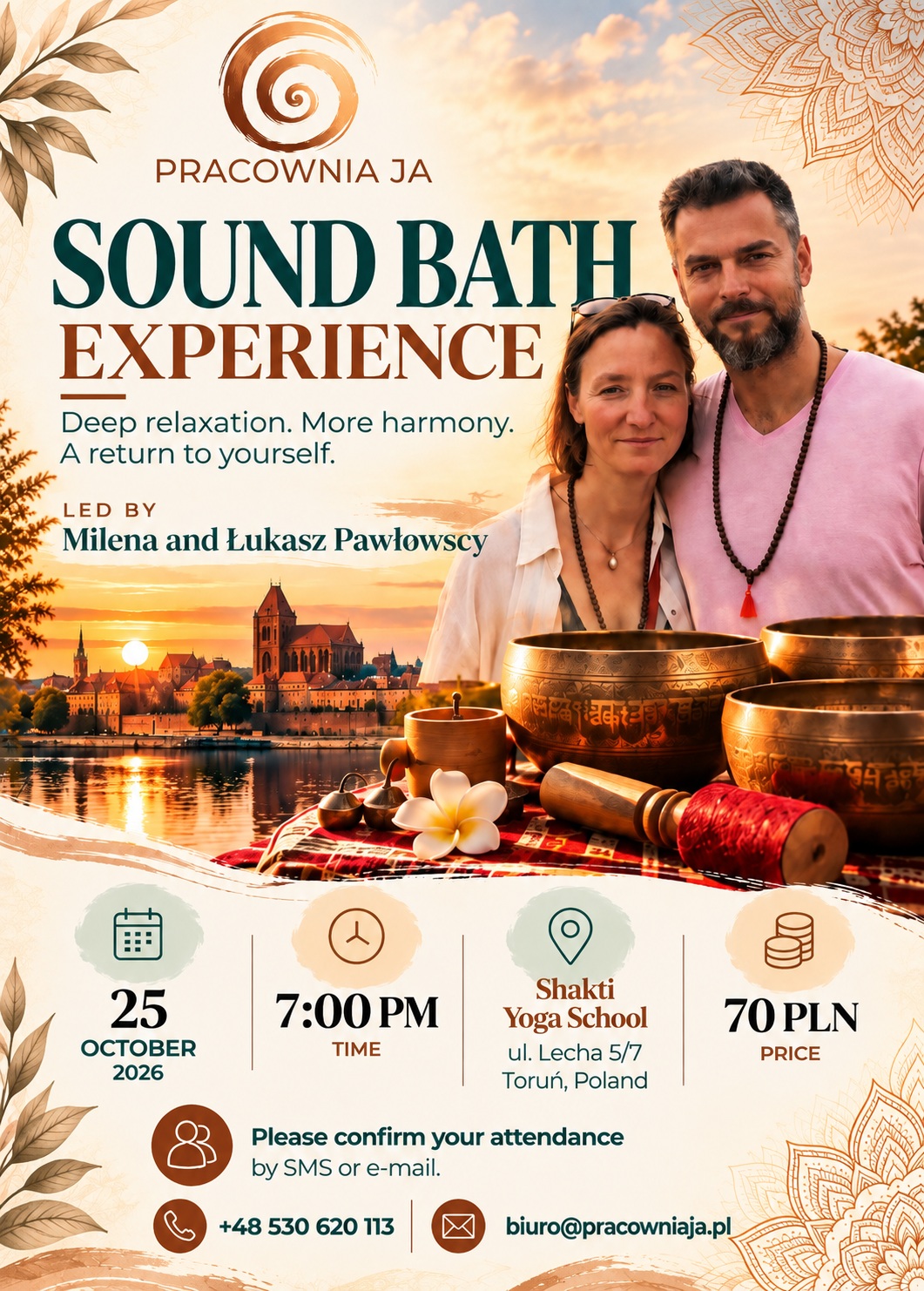 Sound Bath event in Toruń — 25 October 2026
